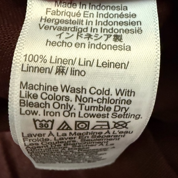 Madewell Pull On Linen wide leg Pants Size XL - Picture 4 of 5